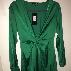 Emerald Green Silk Dress